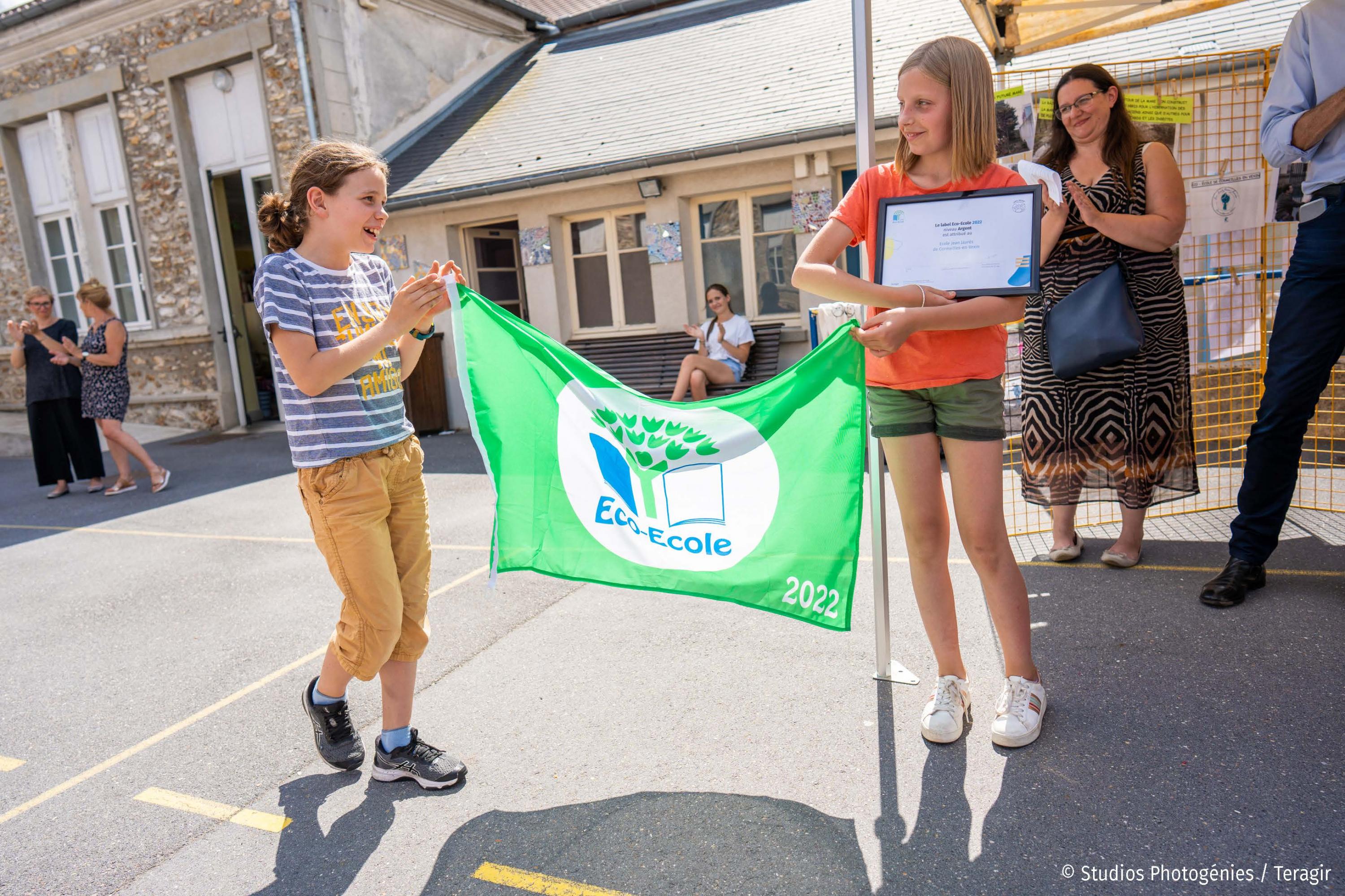 Remise de la labellisation Eco-Ecole 2022 à l'école Jean Jaurès de Cormeilles-en-Vexin